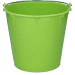 Secchio con manico zincato 7 l color lime – Vplast - immagine 2