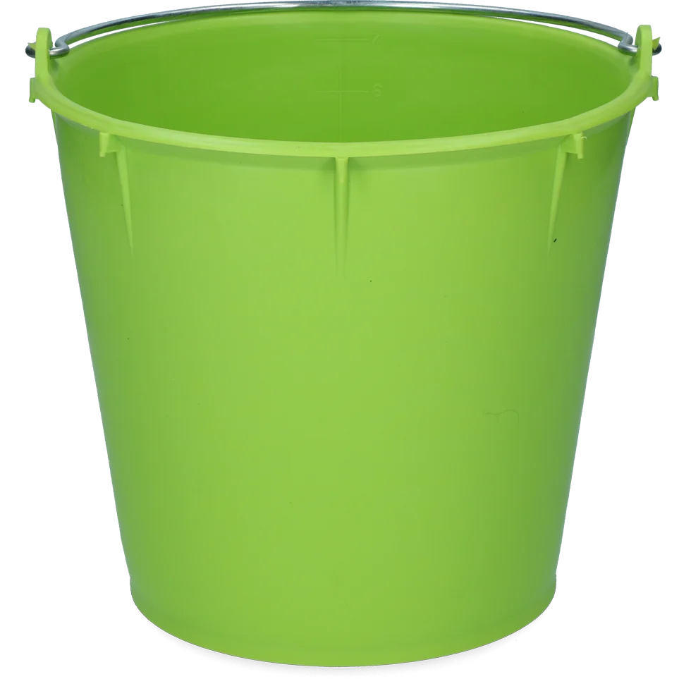 Secchio con manico zincato 7 l color lime – Vplast - immagine 2