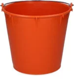 Secchio con manico zincato 7 l arancione – Vplast