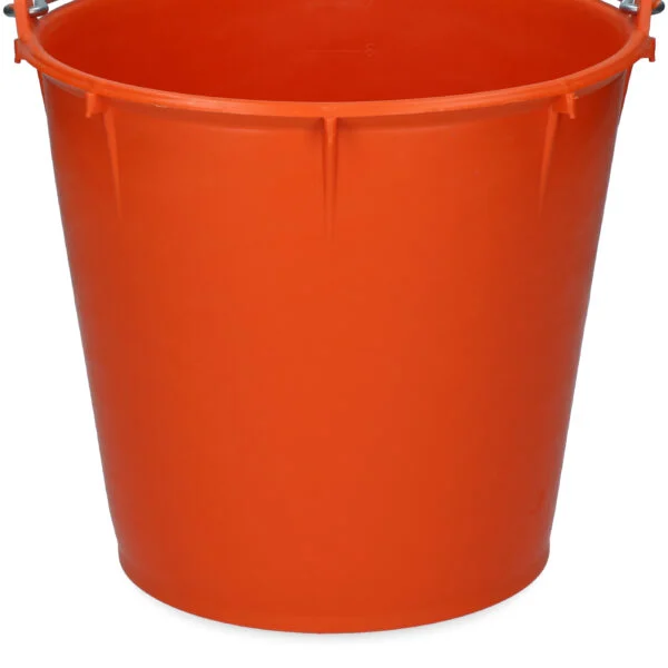 Secchio con manico zincato 7 l arancione – Vplast