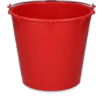 Secchio con manico zincato 7 l rosso – Vplast - immagine 2
