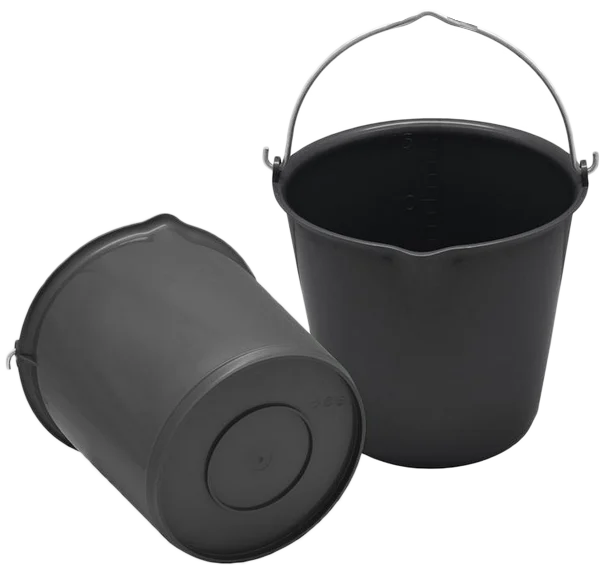Secchio con beccuccio, 15 l, nero – Vplast