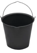 Secchio con beccuccio, 15 l, nero – Vplast - immagine 4