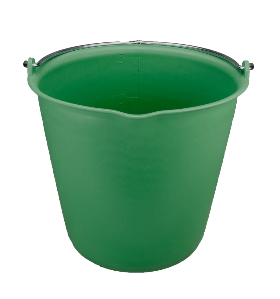 Secchio con beccuccio 15 l Verde scuro – Vplast - immagine 1