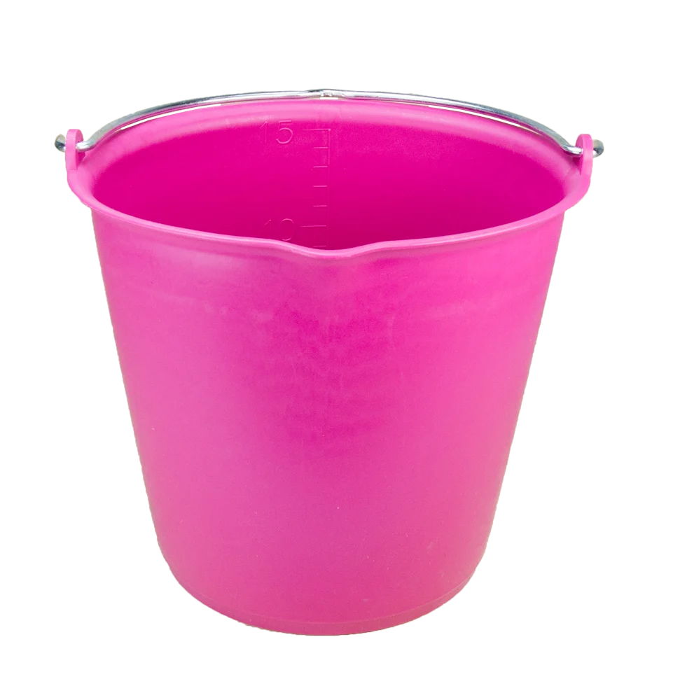 Secchio con beccuccio 15 l rosa – Vplast - immagine 1