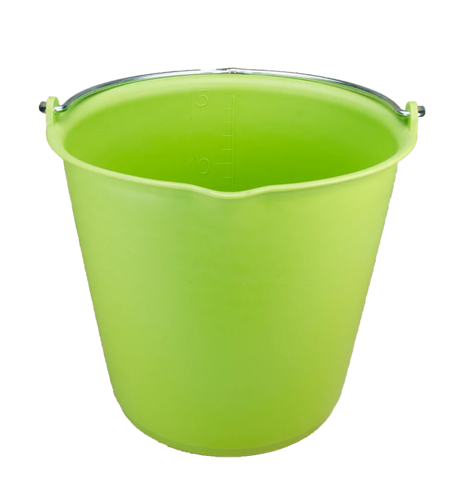 Secchio con beccuccio 15 l verde – Vplast - immagine 1