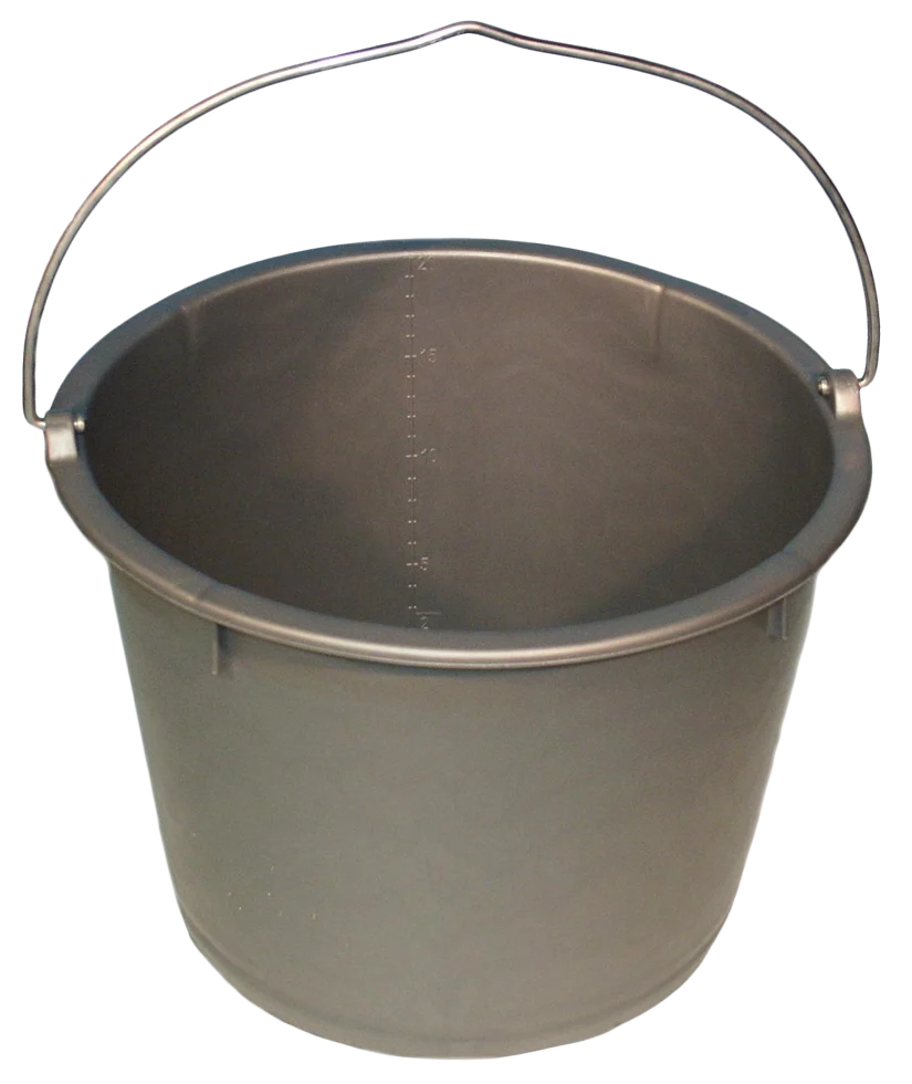 EMME00020.png Secchio con graduazione 20 l Grigio – Vplast - immagine 1