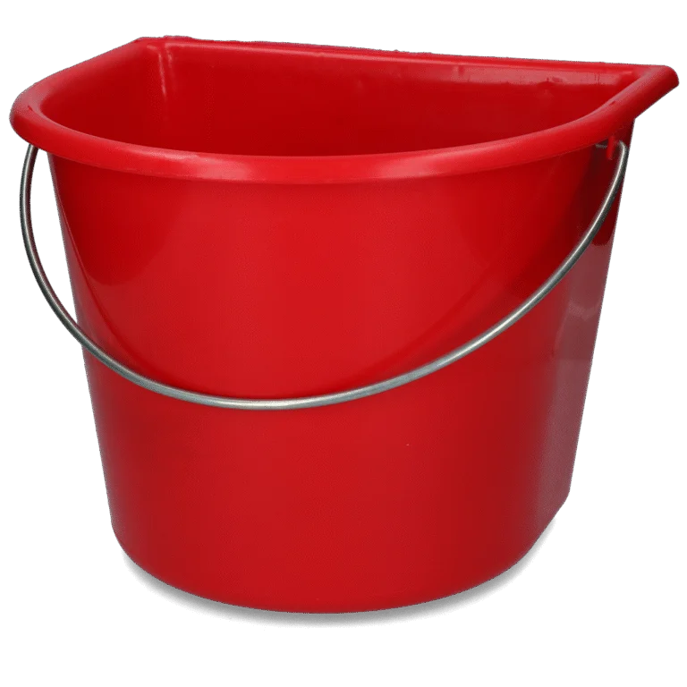 Secchio con un lato piatto 15 l Rosso – Vplast