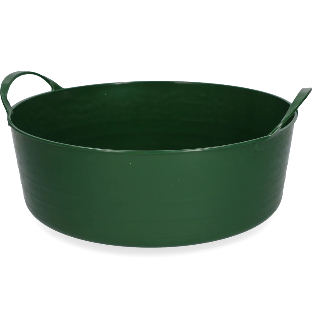 Secchio flessibile con maniglie, 6 l verde – Vplast V-Trug Flexi - immagine 1