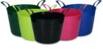 Secchio flessibile con due manici, 14 l, blu – Vplast V-Trug Flexi - immagine 2