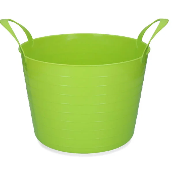 Secchio flessibile con due manici, 14 l, Lime – Vplast V-Trug Flexi