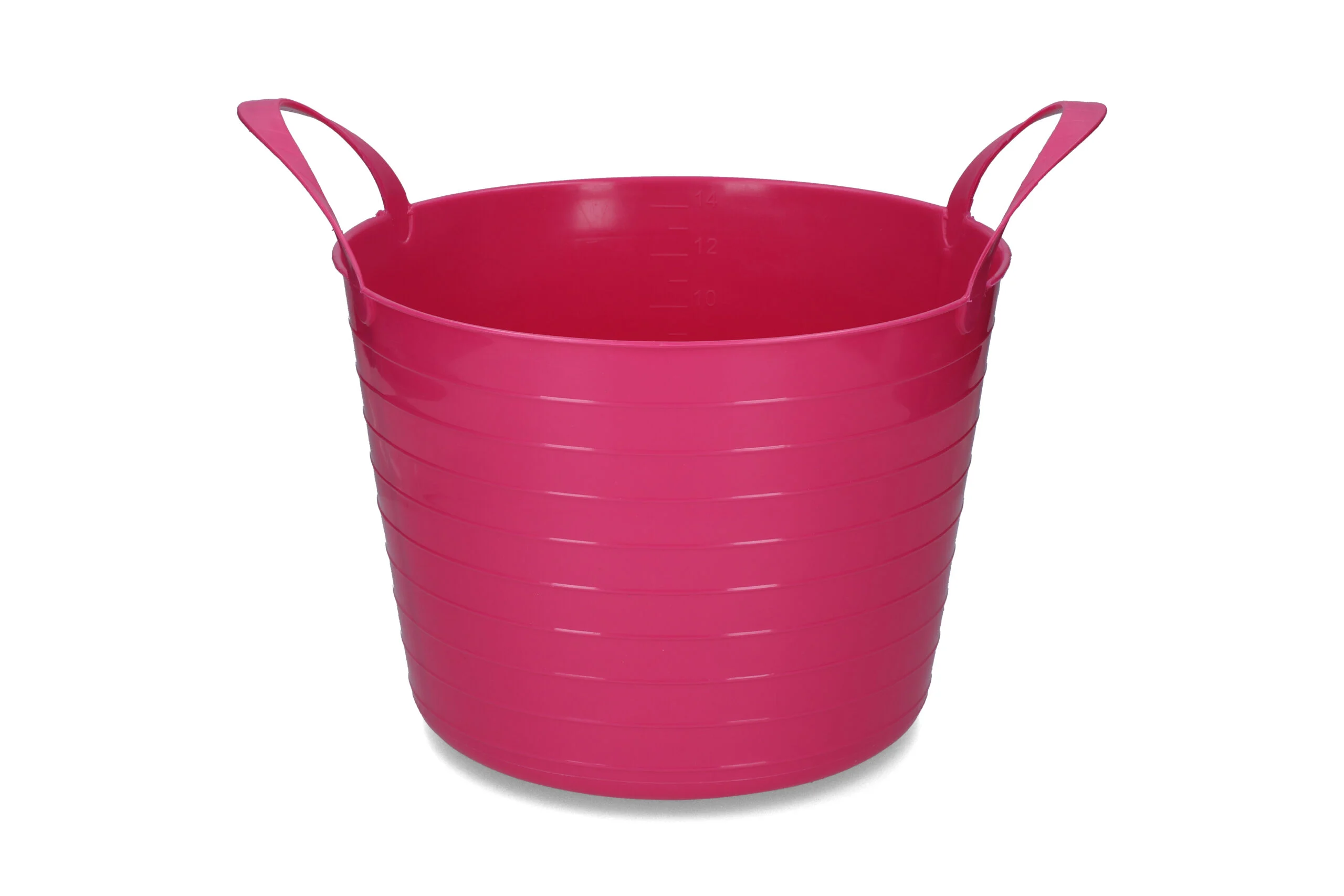 Secchio flessibile con due impugnature, 14 l, rosa – Vplast V-Trug Flexi - immagine 1