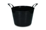Secchio flessibile con due maniglie, 14 l, nero – Vplast V-Trug Flexi