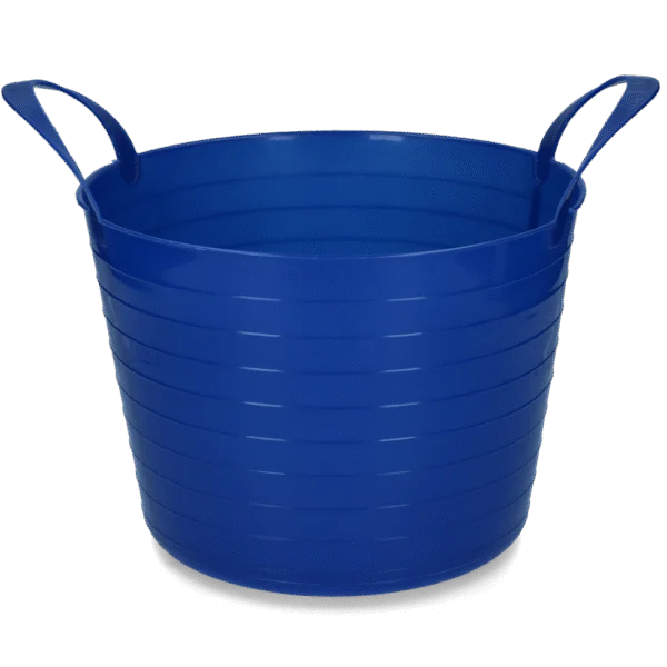 Secchio flessibile con due manici, 40 l, blu – Vplast V-Trug Flexi