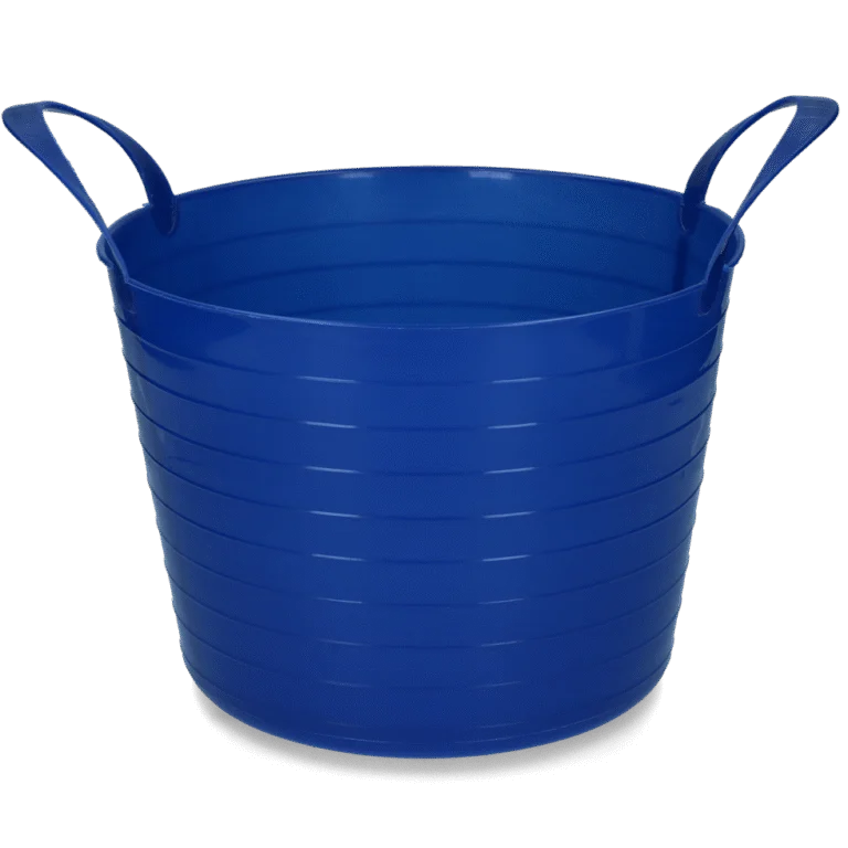Secchio flessibile con due manici, 40 l, blu – Vplast V-Trug Flexi
