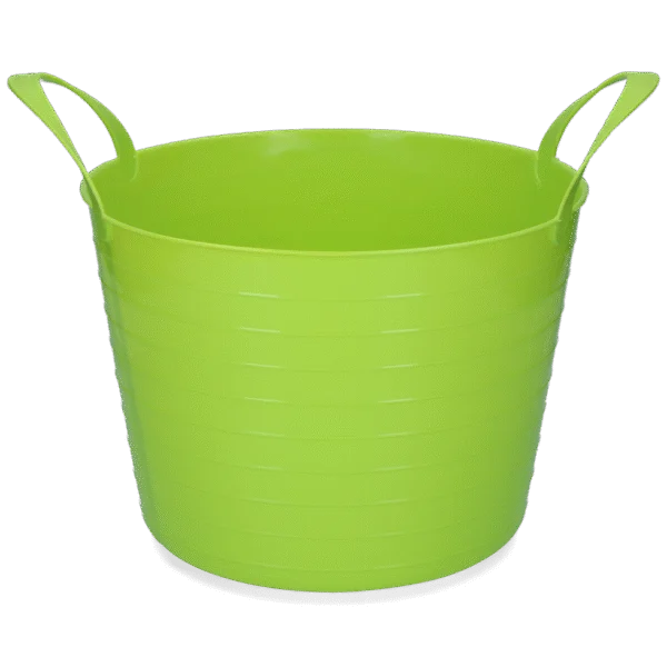 Secchio flessibile con due maniglie, 40 l, verde lime – Vplast V-Trug Flexi