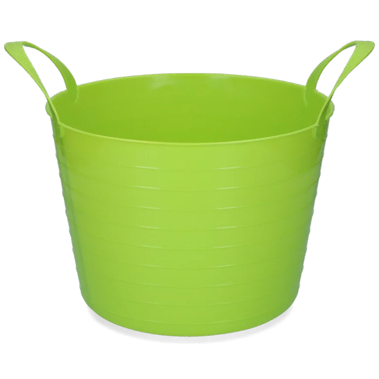 Secchio flessibile con due maniglie, 40 l, verde lime – Vplast V-Trug Flexi