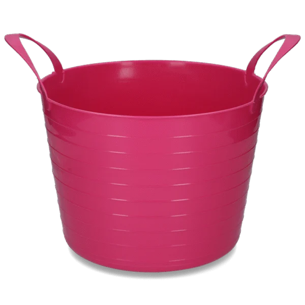 Secchio flessibile con due maniglie, 40 l, rosa – Vplast V-Trug Flexi