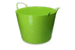 Recipiente flessibile con maniglie, 65 l, verde lime – Vplast V-Trug Flexi