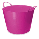 V-Trug Flexi Vplast, secchio flessibile con manici, 65 l, rosa