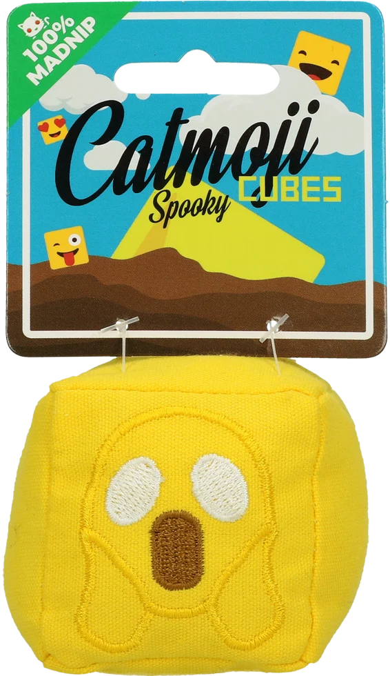 Cubo gioco per gatti con MADNIP, Ø 7 cm – Catmoji Cube Spooky - immagine 3