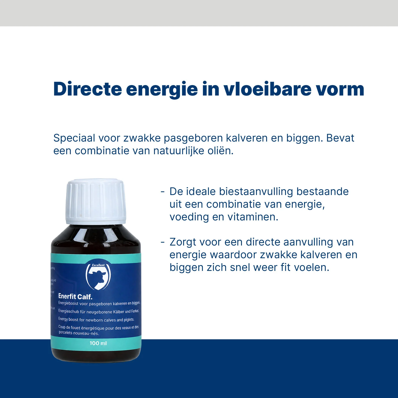 Integratore energetico per vitelli e suinetti appena nati 100 ml – Excellent Enerfit - immagine 2