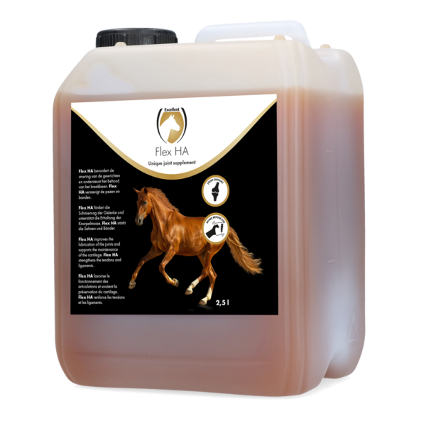 Integratore per le articolazioni dei cavalli con glucosamina e MSM, 2,5 l – Excellent Horse Flex HA