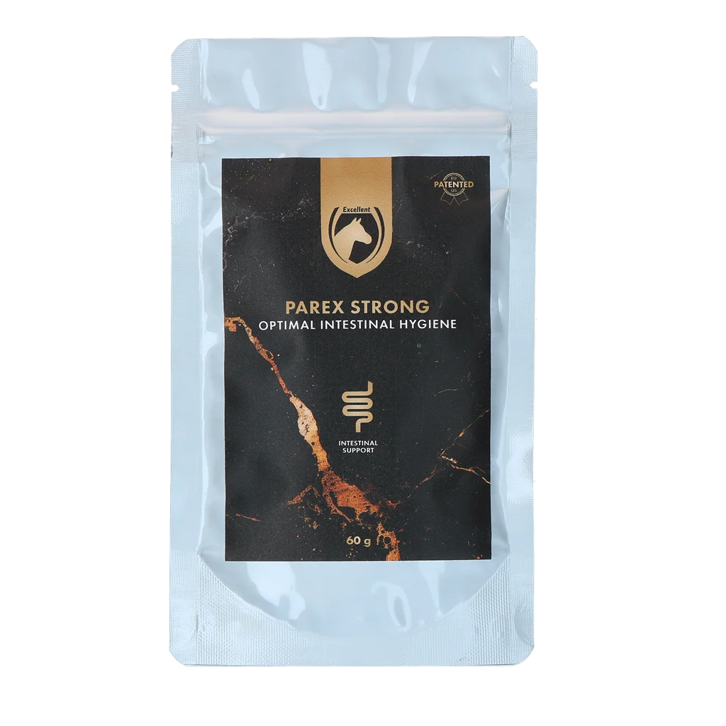 Integratore a base di erbe per cavalli, bustina da 60 g – Excellent Horse Parex Strong - immagine 1