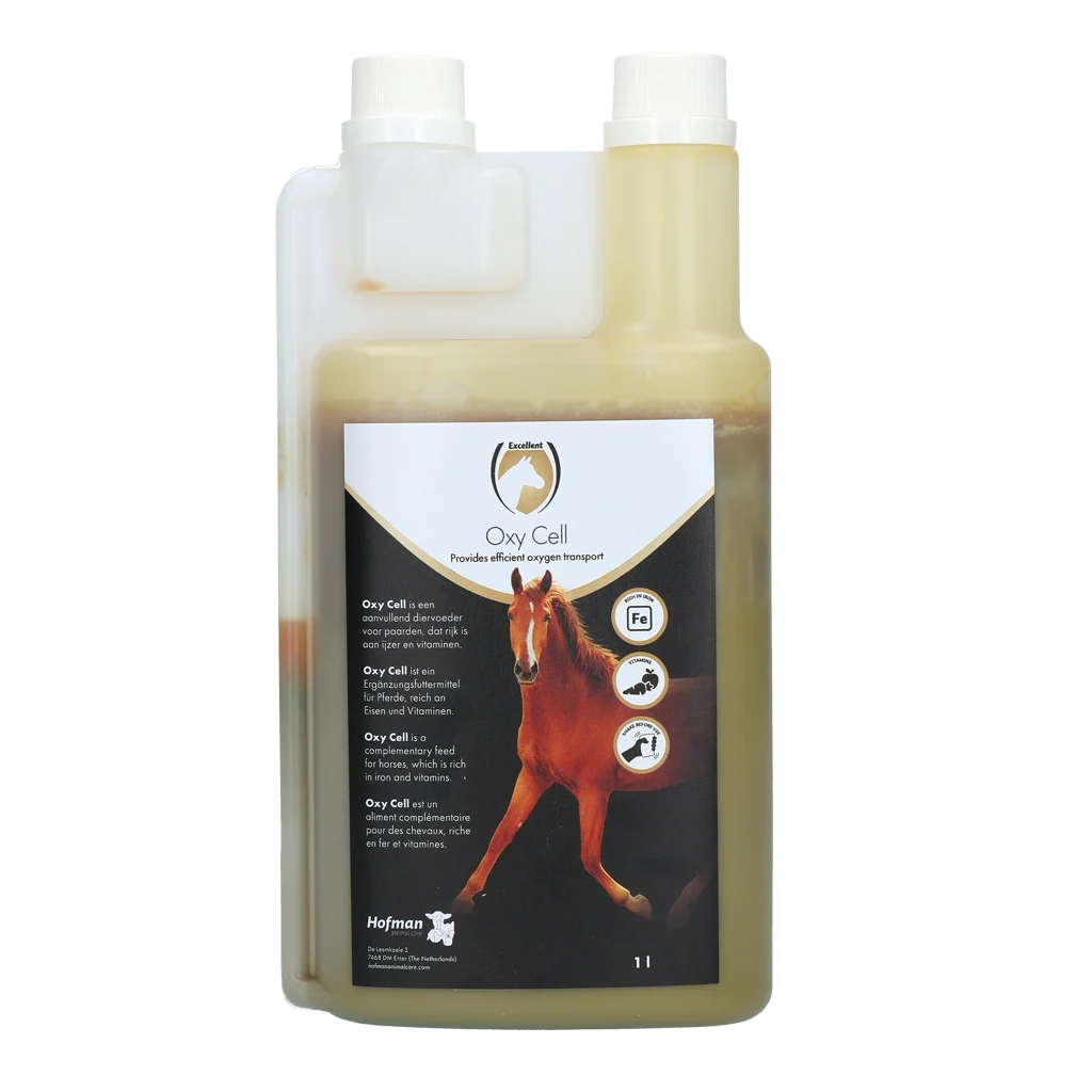 Integratore di ferro per cavalli con vitamine e minerali, 1 l – Excellent Horse Oxy Cell - immagine 1