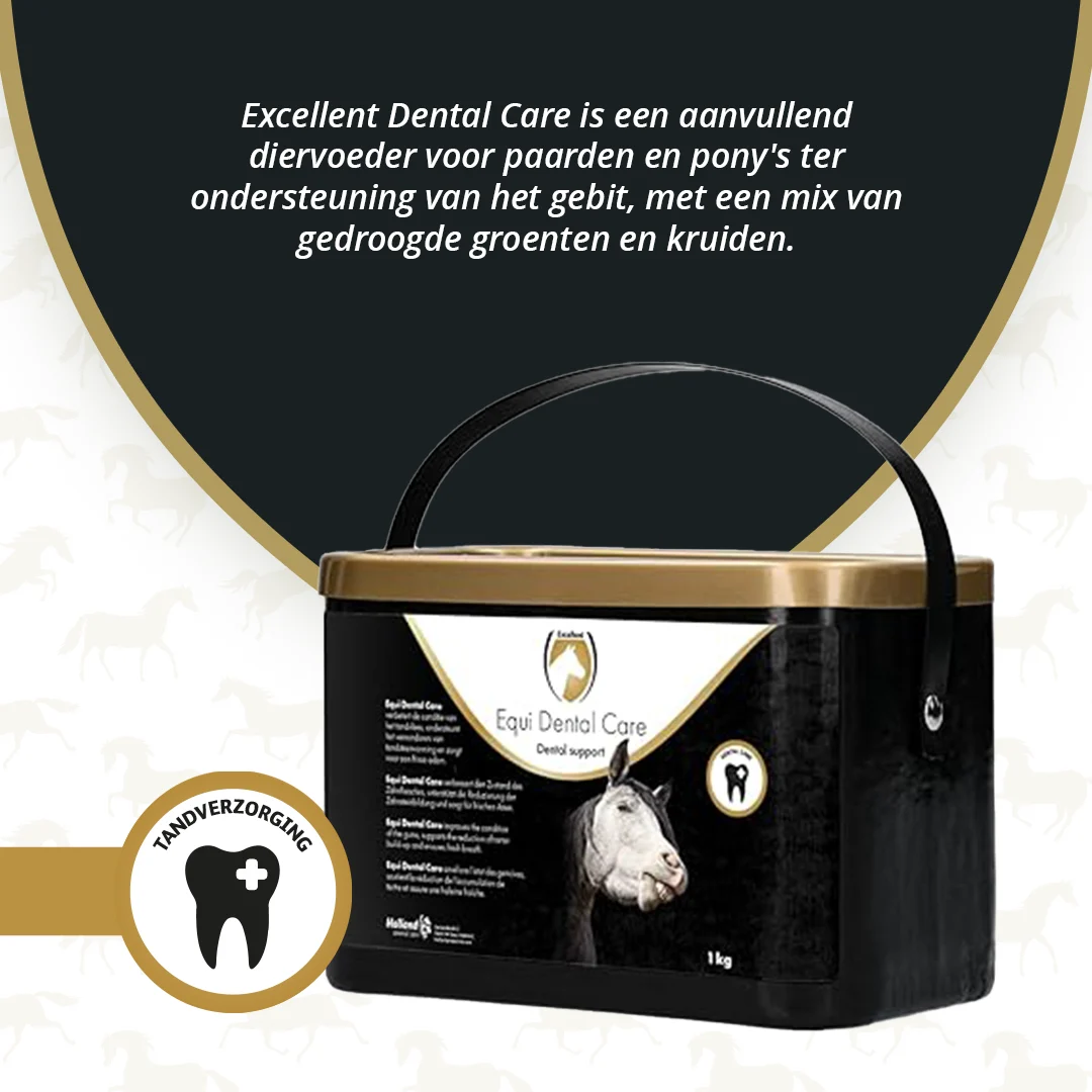 Integratore per l’igiene orale dei cavalli con verdure ed erbe essiccate, 1 kg – Excellent Horse Dental Care - immagine 2
