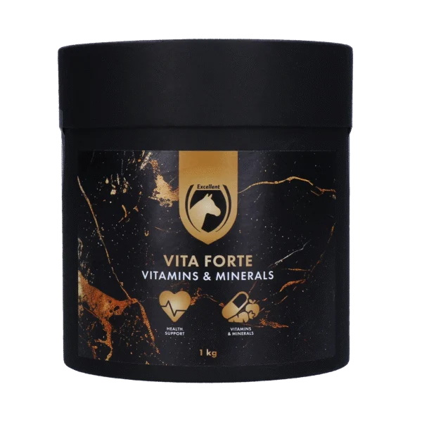 Integratore vitaminico e minerale per cavalli, 1 kg – Excellent Horse Vita Forte
