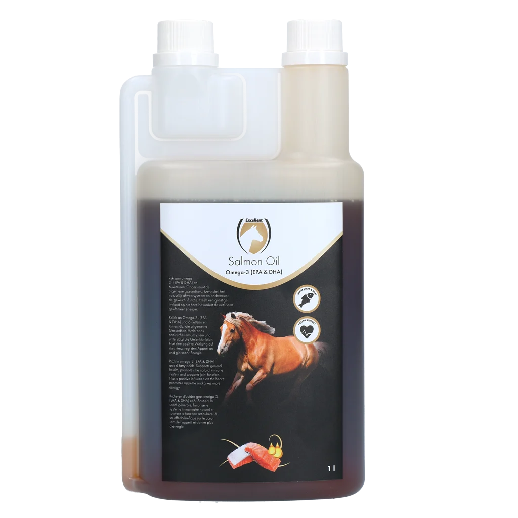 Olio di salmone per cavalli con Omega 3, 1 l – Excellent Horse Salmon Oil - immagine 1