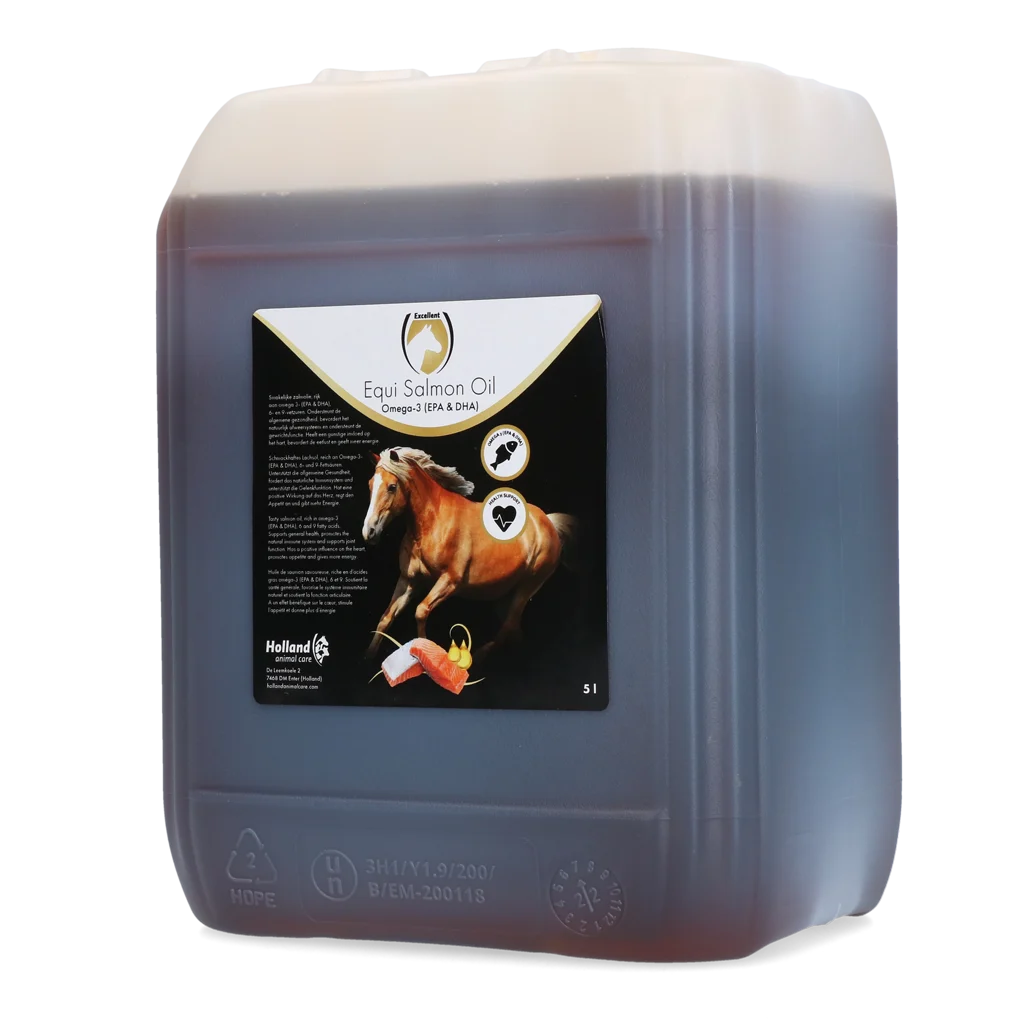 EQUI0022G.png Olio di salmone per cavalli con Omega 3, 5 l – Excellent Horse Salmon Oil - immagine 1