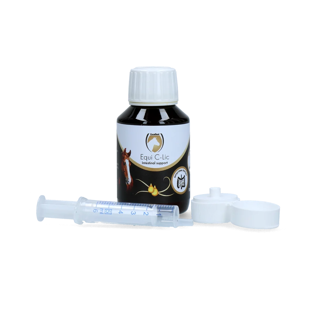Integratore per l’apparato digerente dei cavalli con oli essenziali, 100 ml – Excellent Horse C-Lic - immagine 2