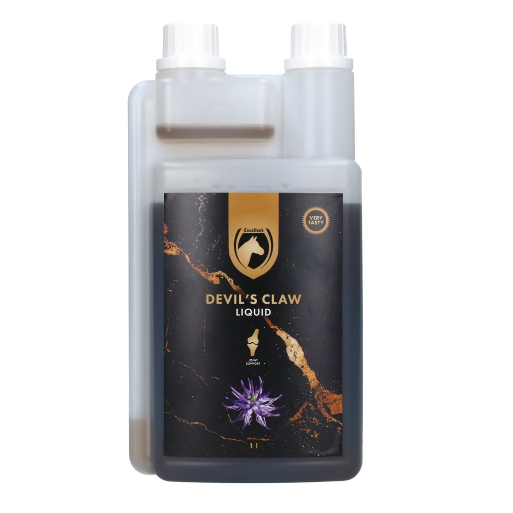 Integratore per le articolazioni dei cavalli con estratto di artiglio del diavolo, 1 l – Excellent Horse Devil's Claw Liquid - immagine 1
