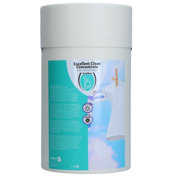 Detersivo in polvere per capi bianchi e colorati 3 kg – Excellent Schoon concentrato per tutti i tipi di bucato