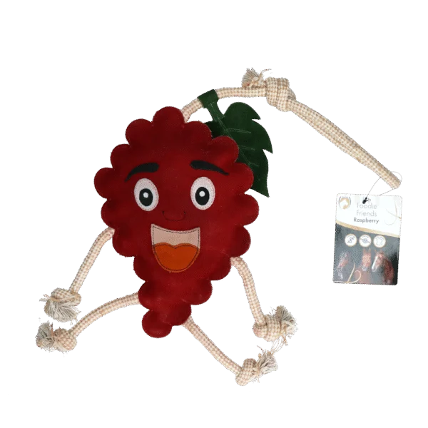 Gioco per cavalli a forma di lampone con imbottitura in juta, 29 x 20 x 5 cm – Excellent Horse Foodie Friends Raspberry