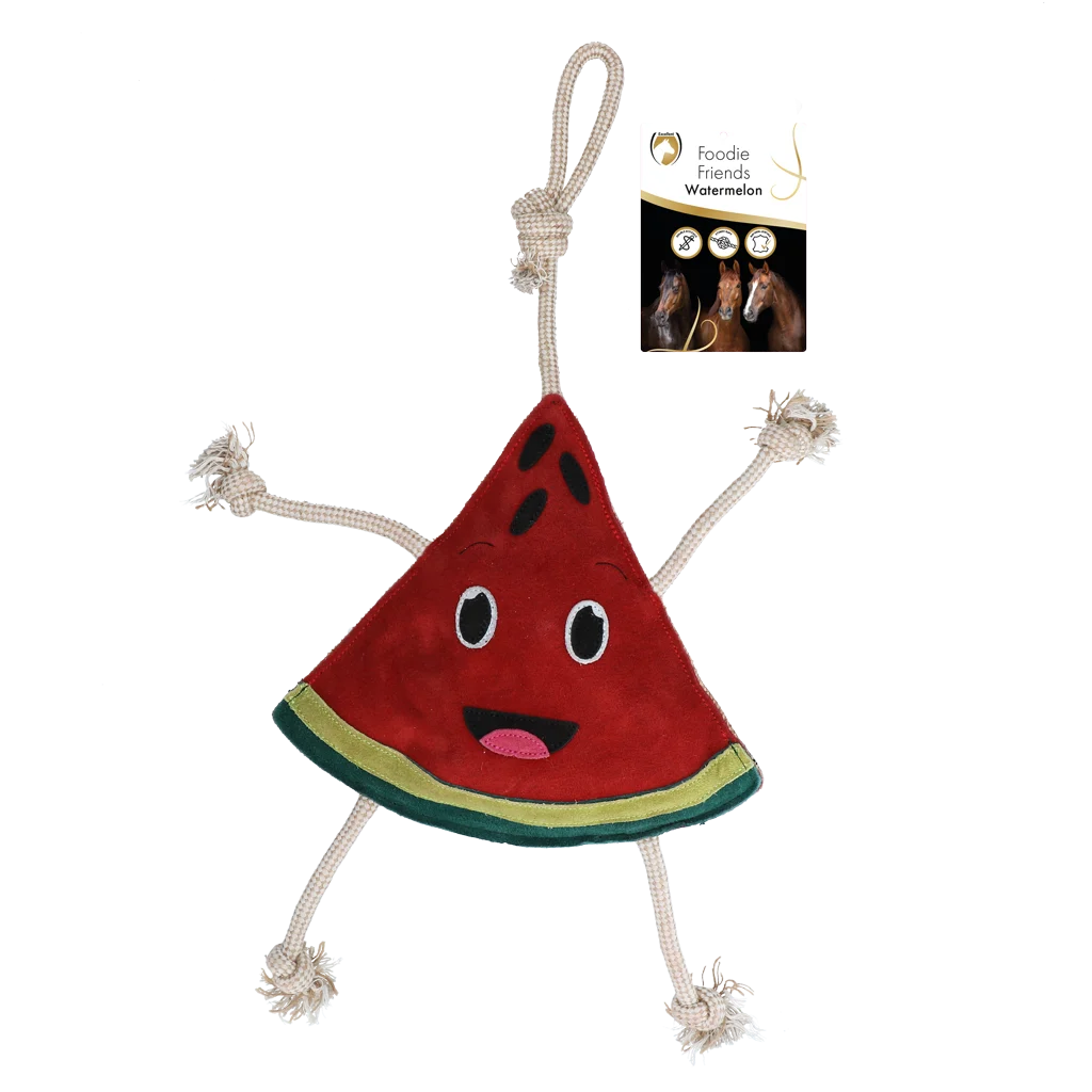Giocattolo per cavalli a forma di anguria con fruscio, 28 x 31 x 7 cm – Excellent Horse Foodie Friends Watermelon - immagine 1