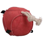 Palla da gioco in camoscio per cavalli con asole elastiche, rosa – Excellent Horse Fun Play Ball - immagine 2