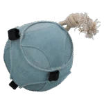 Palla da gioco in camoscio per cavalli con anelli per snack, blu – Excellent Horse Fun Play Ball Suede