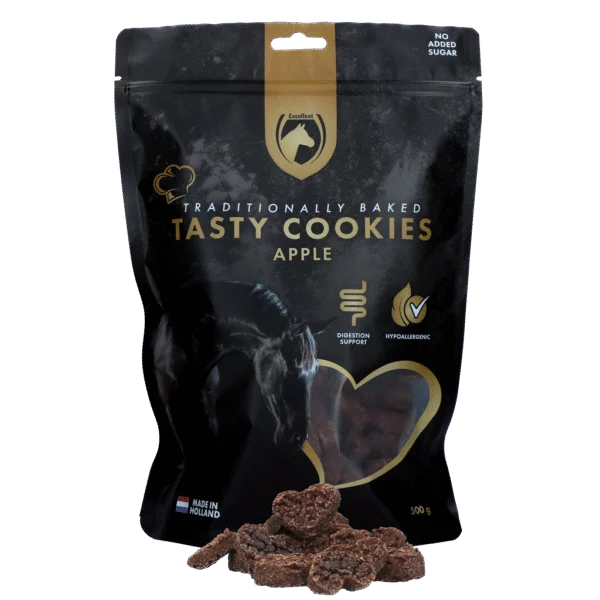 Biscotti per cavalli alla mela, 500 g – Excellent Horse biscotti artigianali per cavalli alla mela
