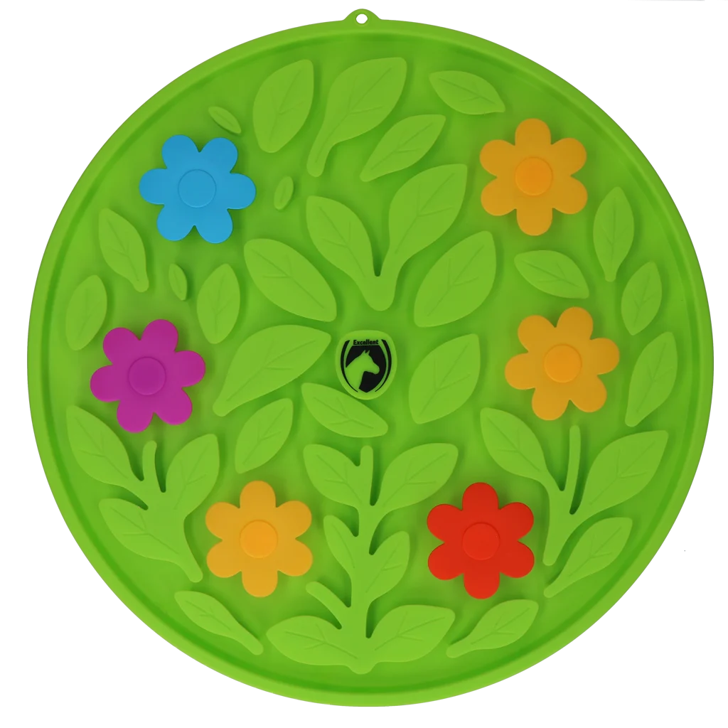 Tappeto olfattivo per cavalli per mangime e snack – Excellent Horse Snuffle Mat Flower Power - immagine 1