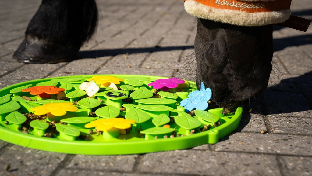 Tappeto olfattivo per cavalli per mangime e snack – Excellent Horse Snuffle Mat Flower Power - immagine 3