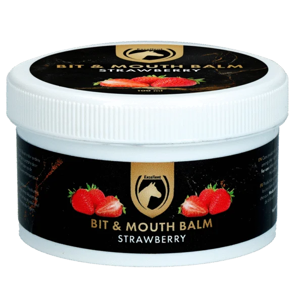 Balsamo per la bocca dei cavalli, fragola, 100 ml – Excellent Horse Bit & Mouth Balm