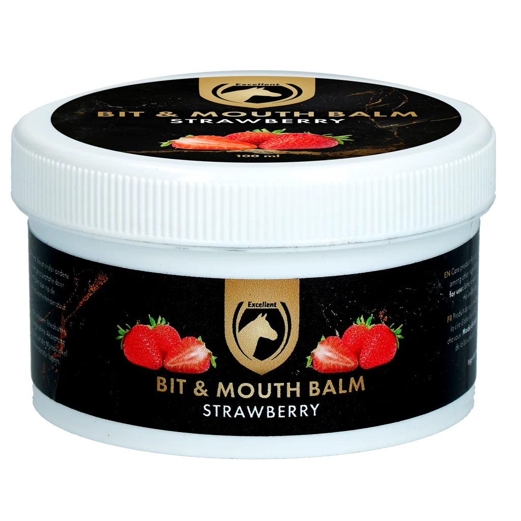 Balsamo per la bocca dei cavalli, fragola, 100 ml – Excellent Horse Bit & Mouth Balm - immagine 1