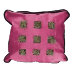 Sacco per fieno per cavalli, quadrato, rosa, 62 x 55 cm – Excellent Horse Hay Pillow Slow Feeder