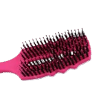 Spazzola districante per criniera con setole di cinghiale, rosa – Excellent Horse Wave Brush - immagine 4