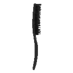 Spazzola districante per criniera con setole di cinghiale, nera – Excellent Horse Wave Brush - immagine 2
