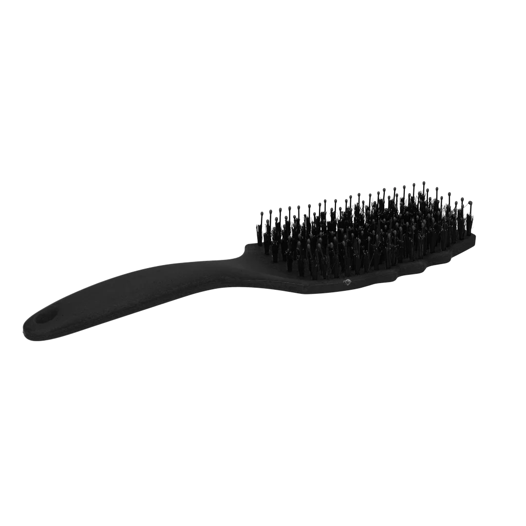 Spazzola districante per criniera con setole di cinghiale, nera – Excellent Horse Wave Brush - immagine 3