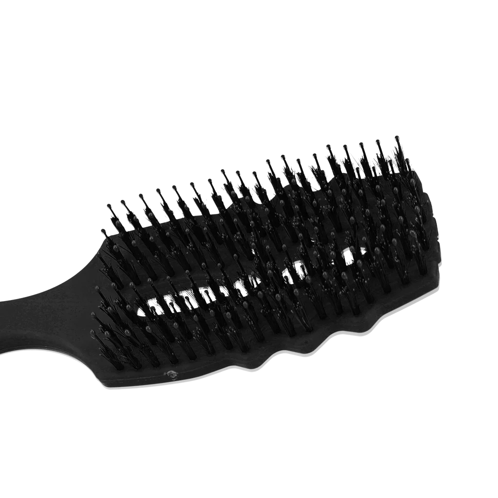 Spazzola districante per criniera con setole di cinghiale, nera – Excellent Horse Wave Brush - immagine 4